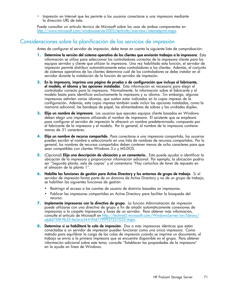HP Servidor de almacenamiento HP ProLiant DL320s User Manual | Page 71 / 152