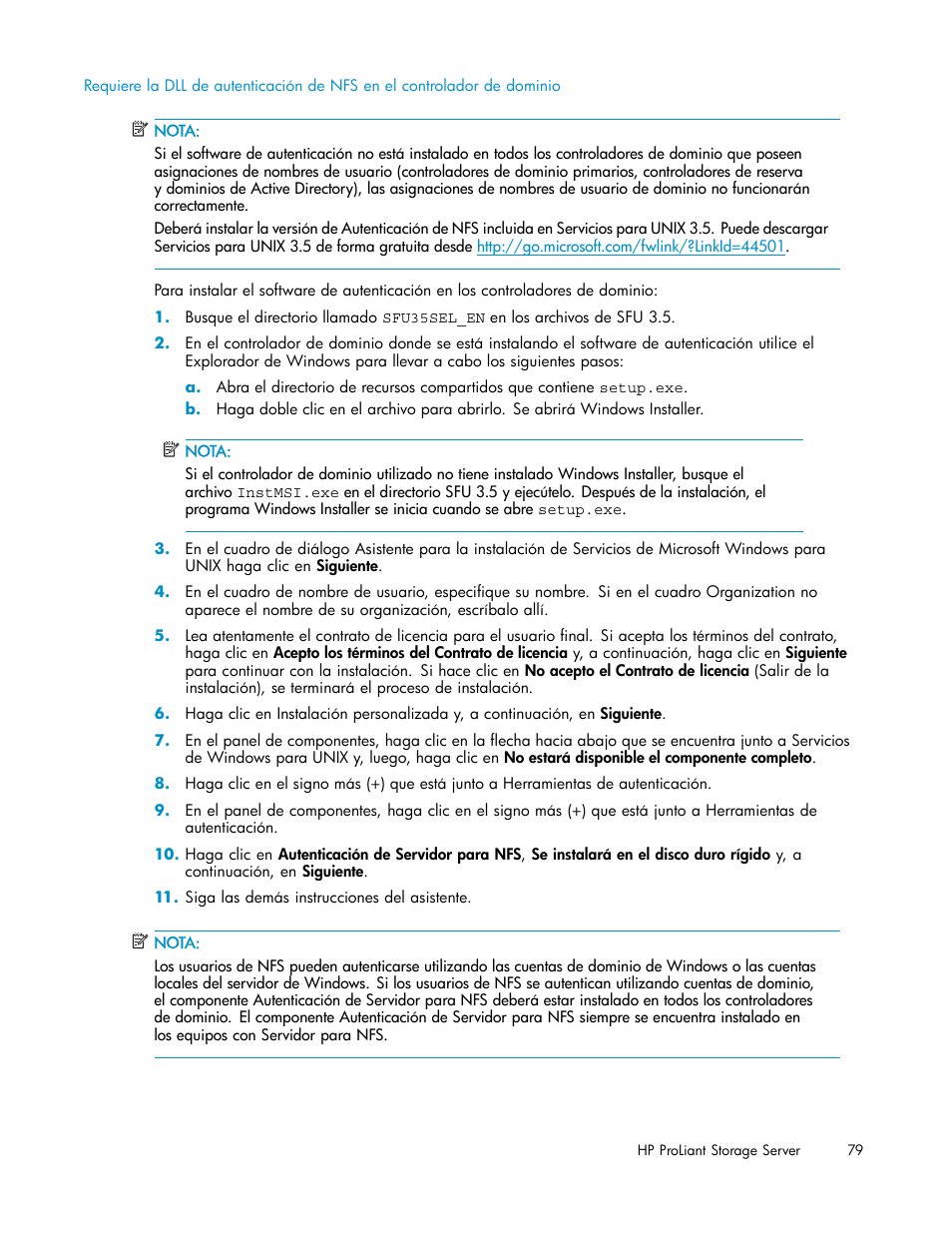HP Servidor de almacenamiento HP ProLiant DL320s User Manual | Page 79 / 152