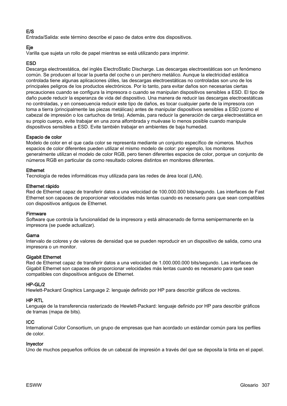 HP eMFP HP Designjet serie T2500 User Manual | Page 317 / 322