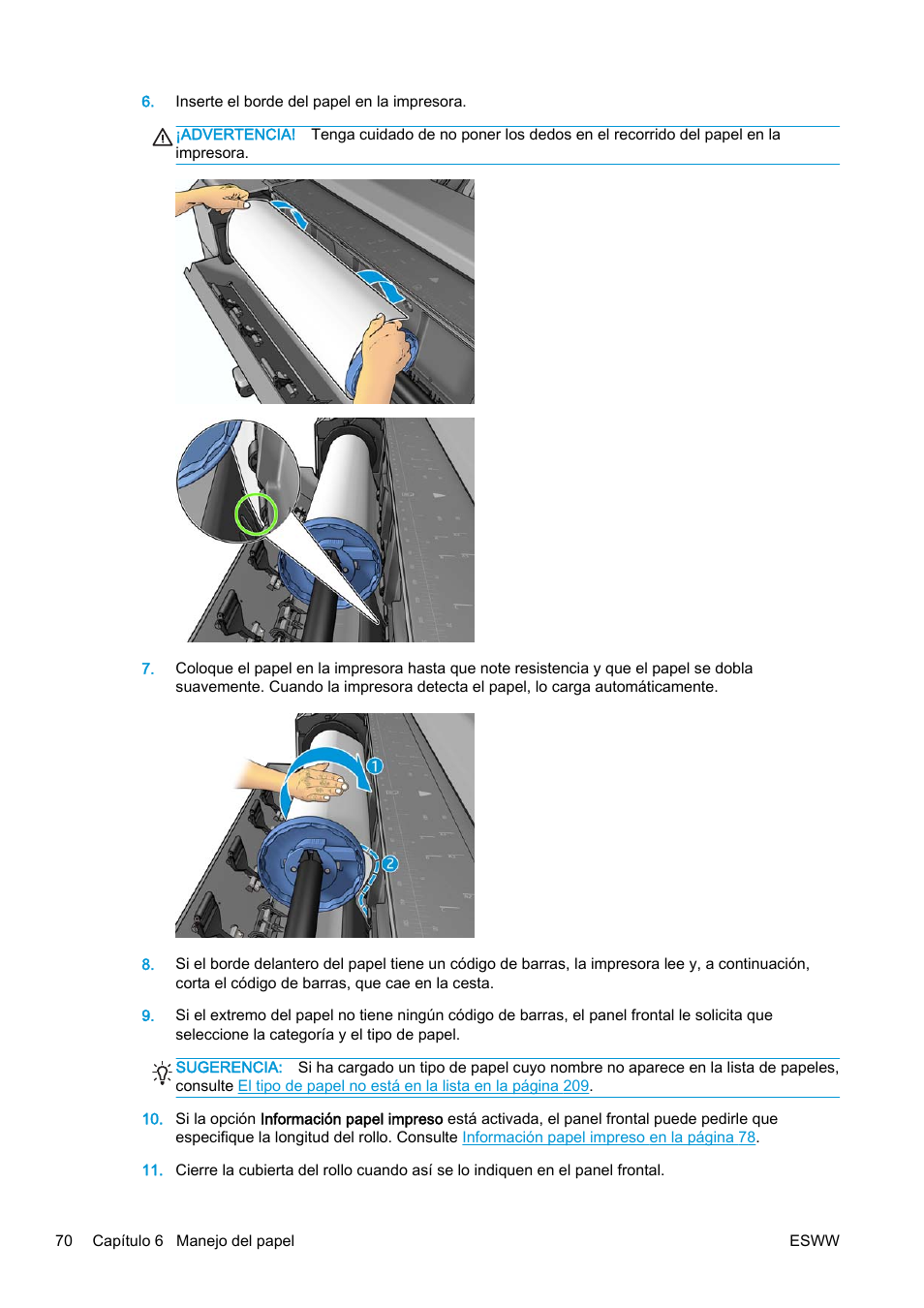 HP eMFP HP Designjet serie T2500 User Manual | Page 80 / 322