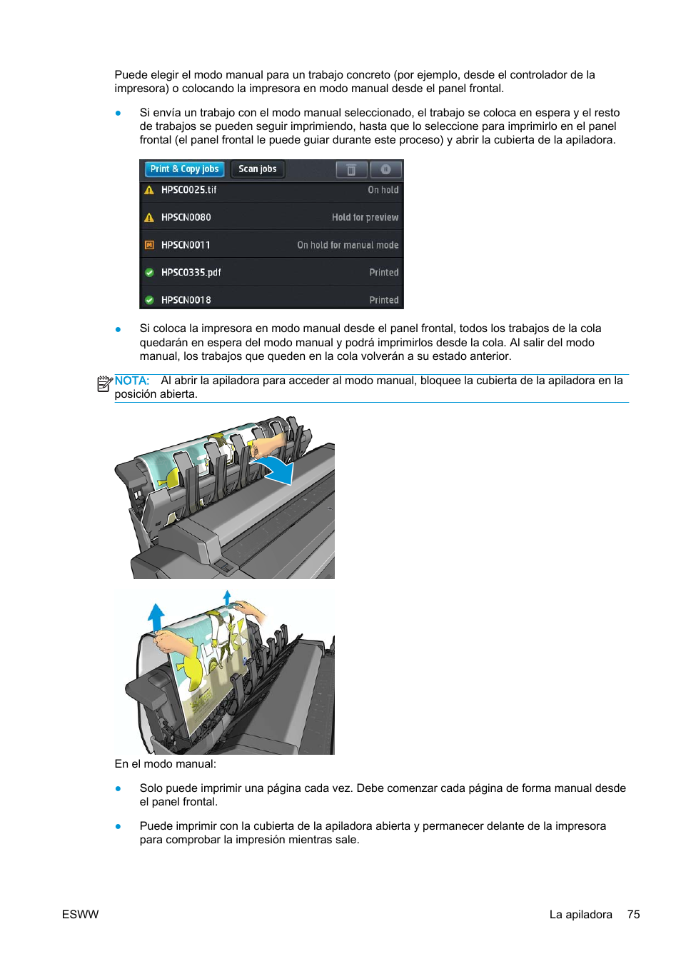 HP eMFP HP Designjet serie T2500 User Manual | Page 85 / 322
