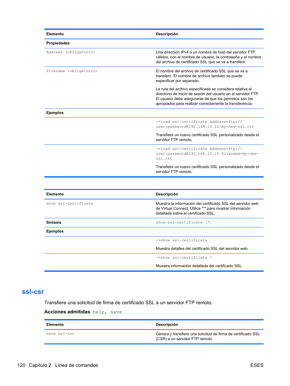 Ssl-csr | HP Módulo Ethernet de conexión virtual HP Flex-10 10Gb para BladeSystem clase-c User Manual | Page 127 / 221