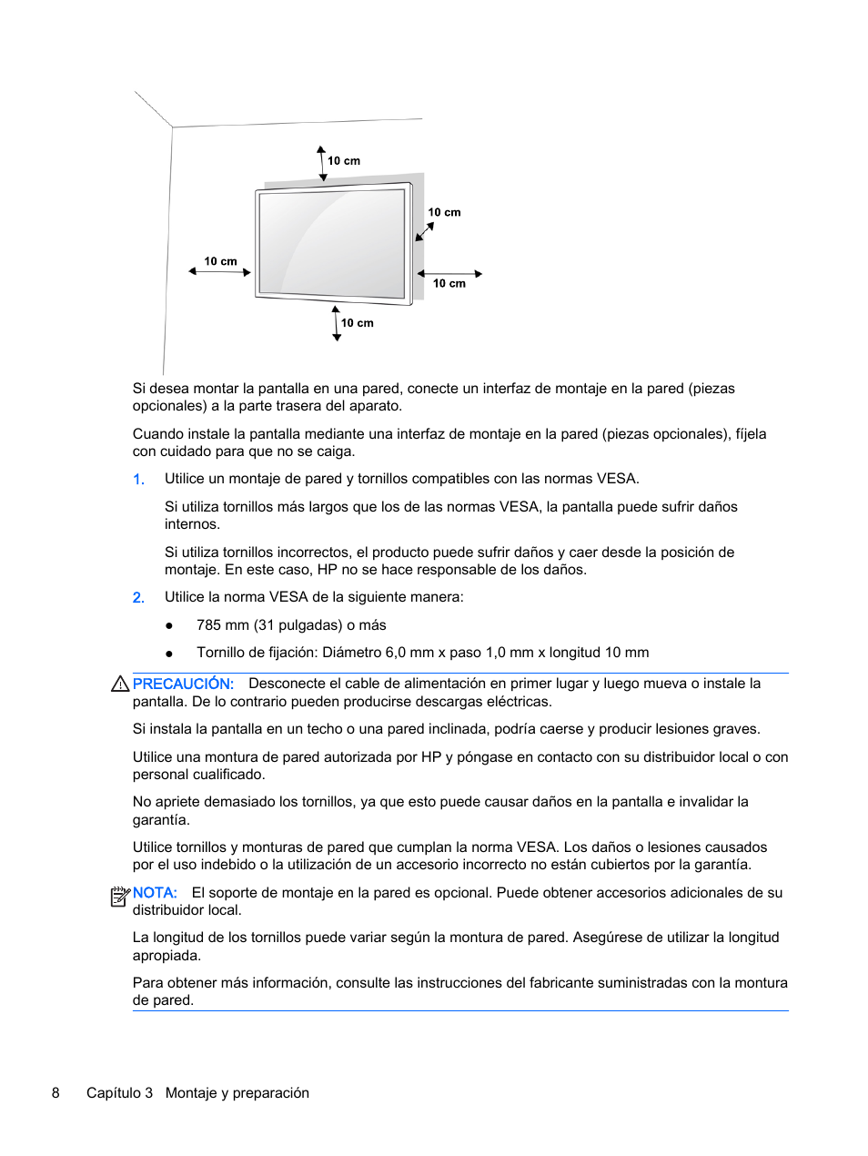 HP Pantalla LED interactiva de 41.92 pulgadas HP LD4245tm Digital Signage User Manual | Page 18 / 117