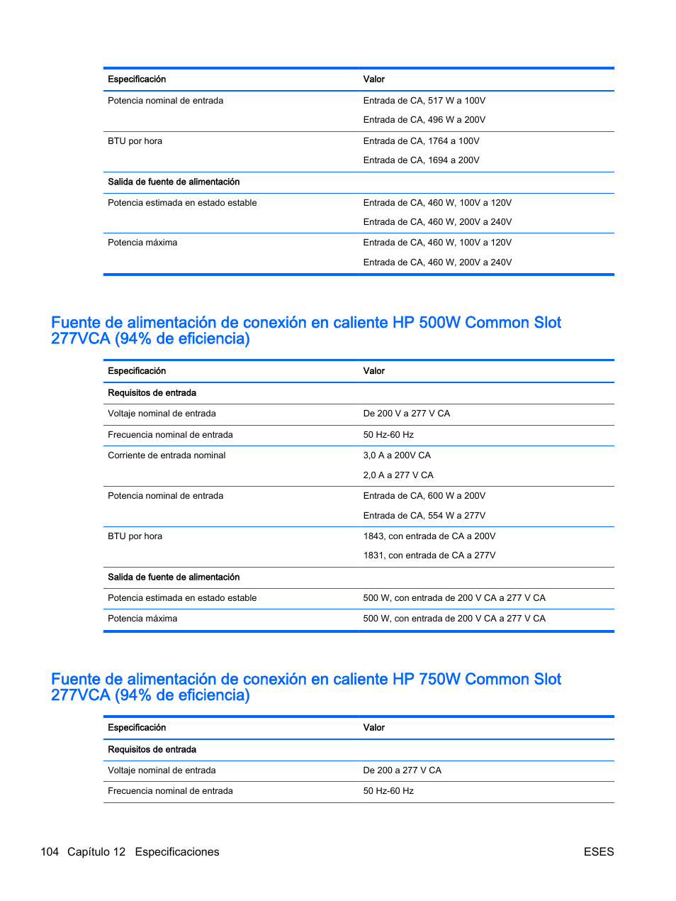 HP Servidor HP ProLiant DL360p Gen8 User Manual | Page 111 / 129