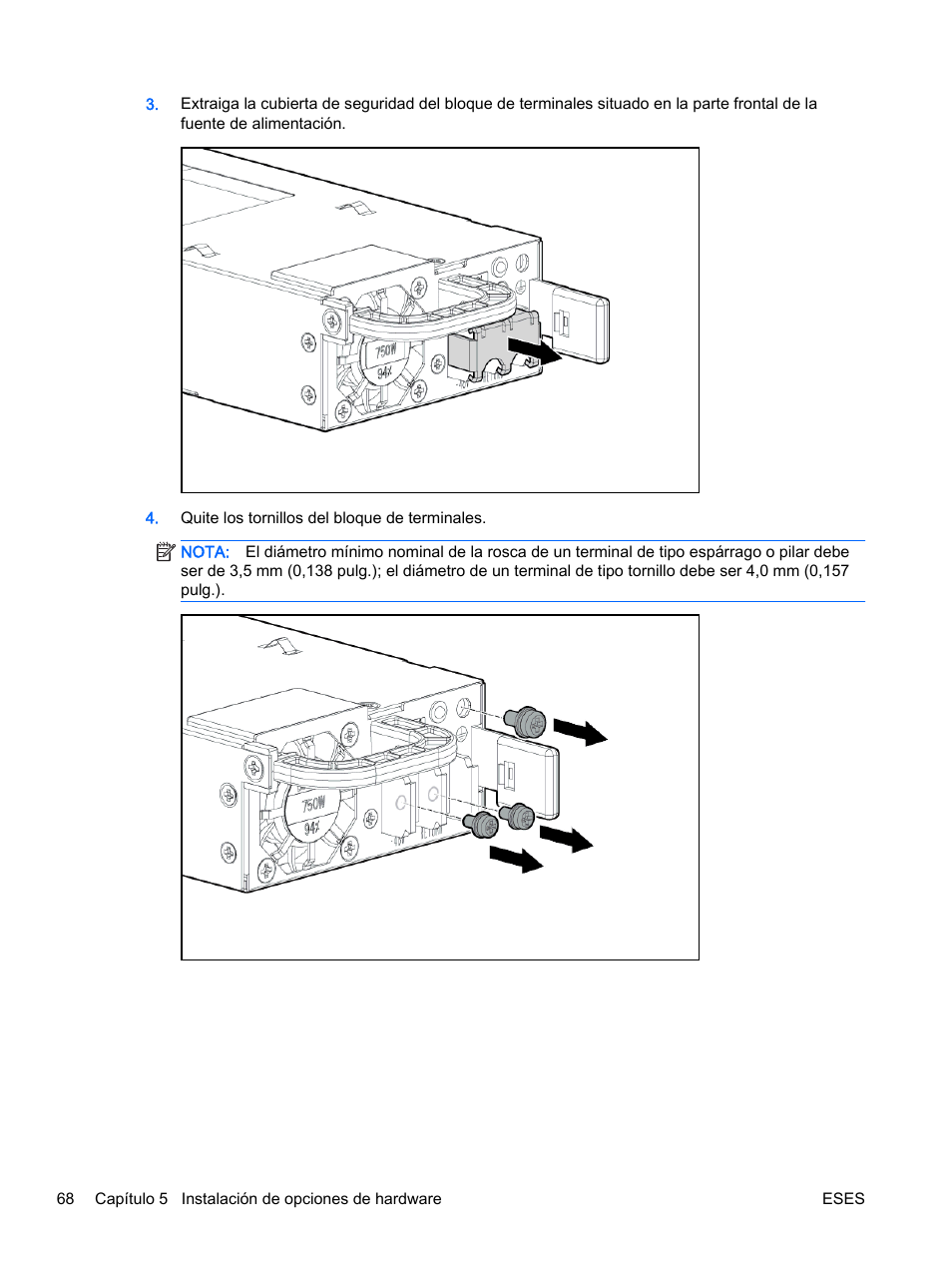 HP Servidor HP ProLiant DL360p Gen8 User Manual | Page 75 / 129