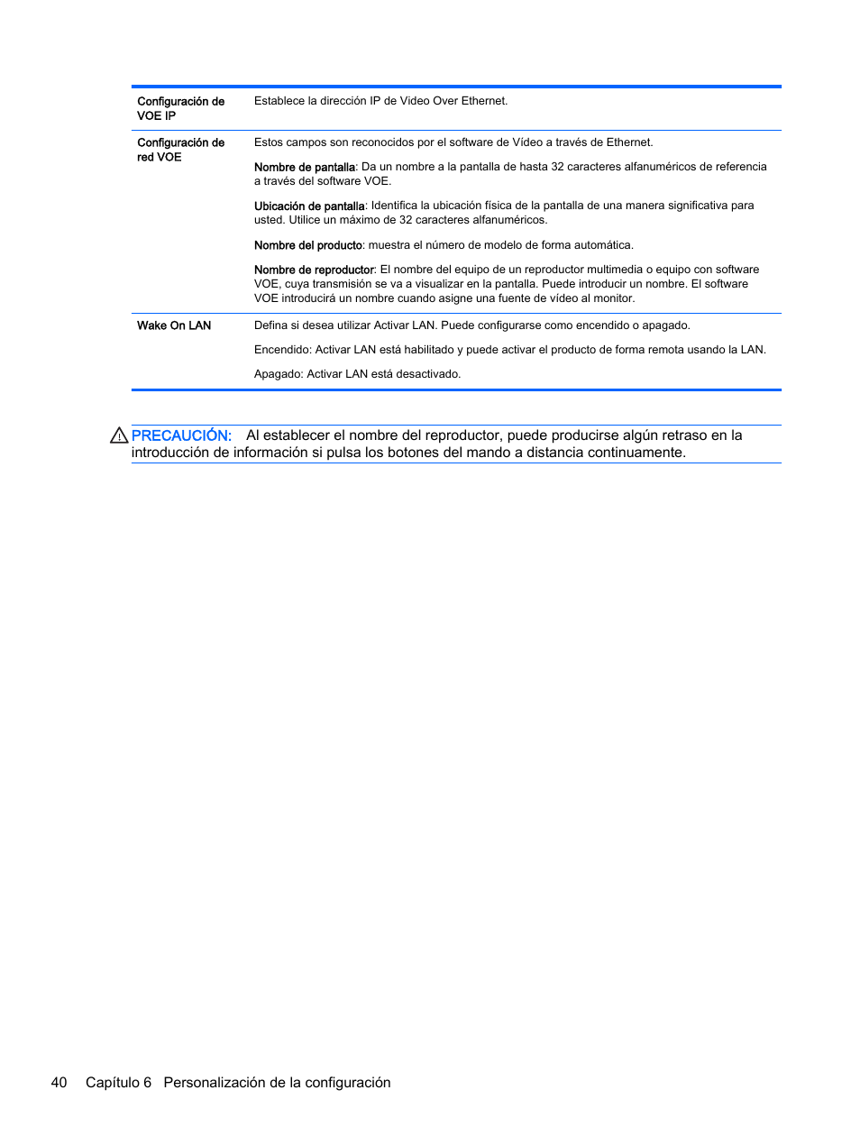 HP Pantalla LED de 55 pulgadas HP LD5535 Digital Signage User Manual | Page 50 / 111