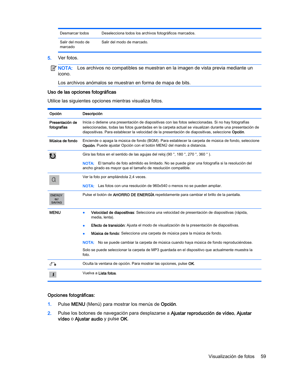 HP Pantalla LED de 55 pulgadas HP LD5535 Digital Signage User Manual | Page 69 / 111