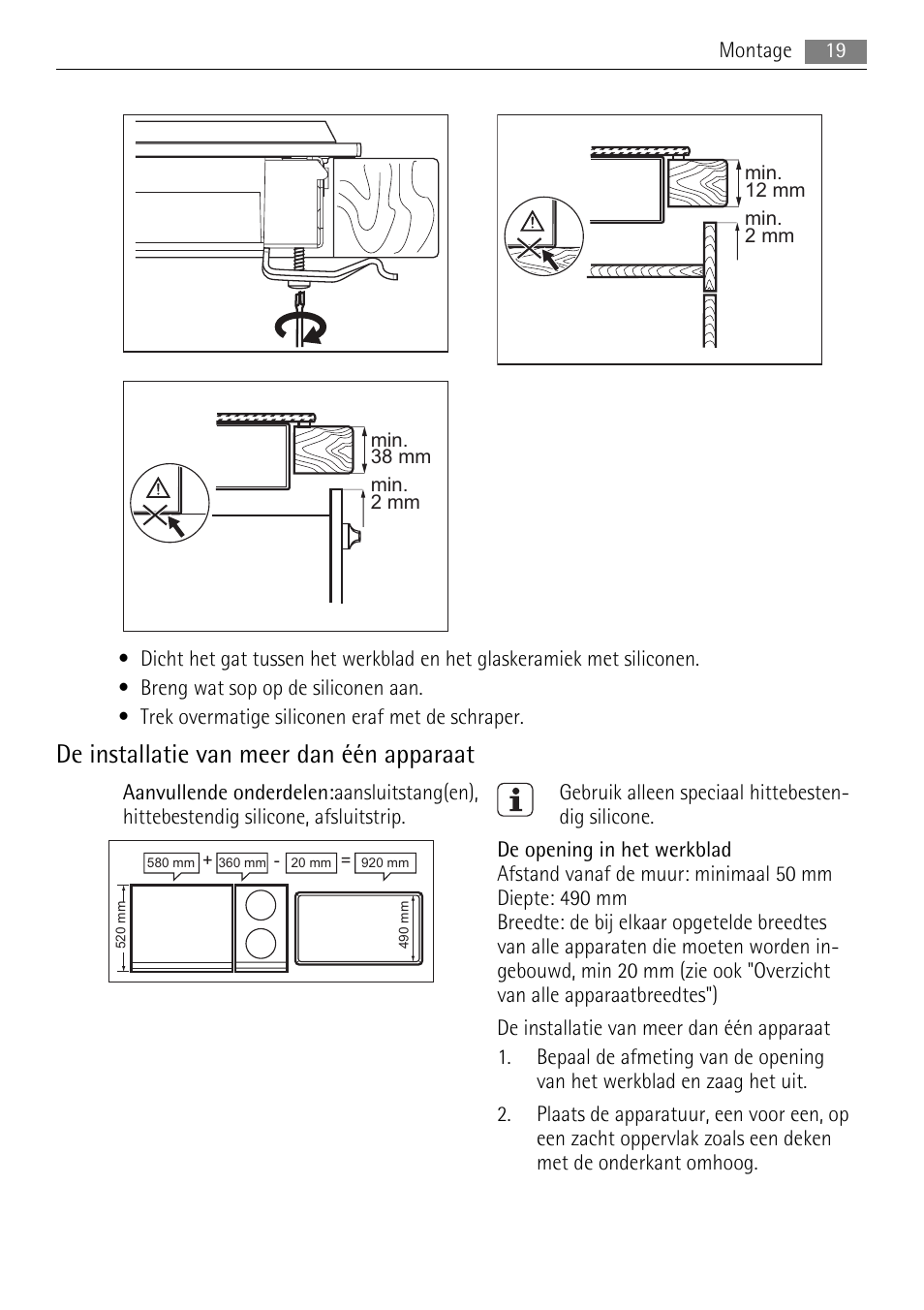 De installatie van meer dan één apparaat | AEG HC652600EB User Manual | Page 19 / 84