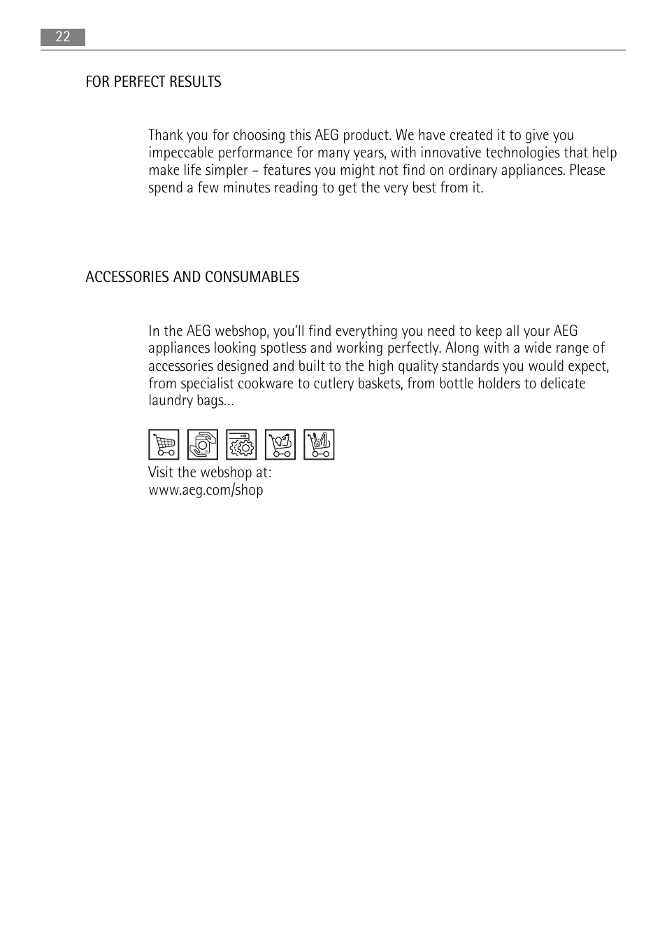 AEG HC652600EB User Manual | Page 22 / 84