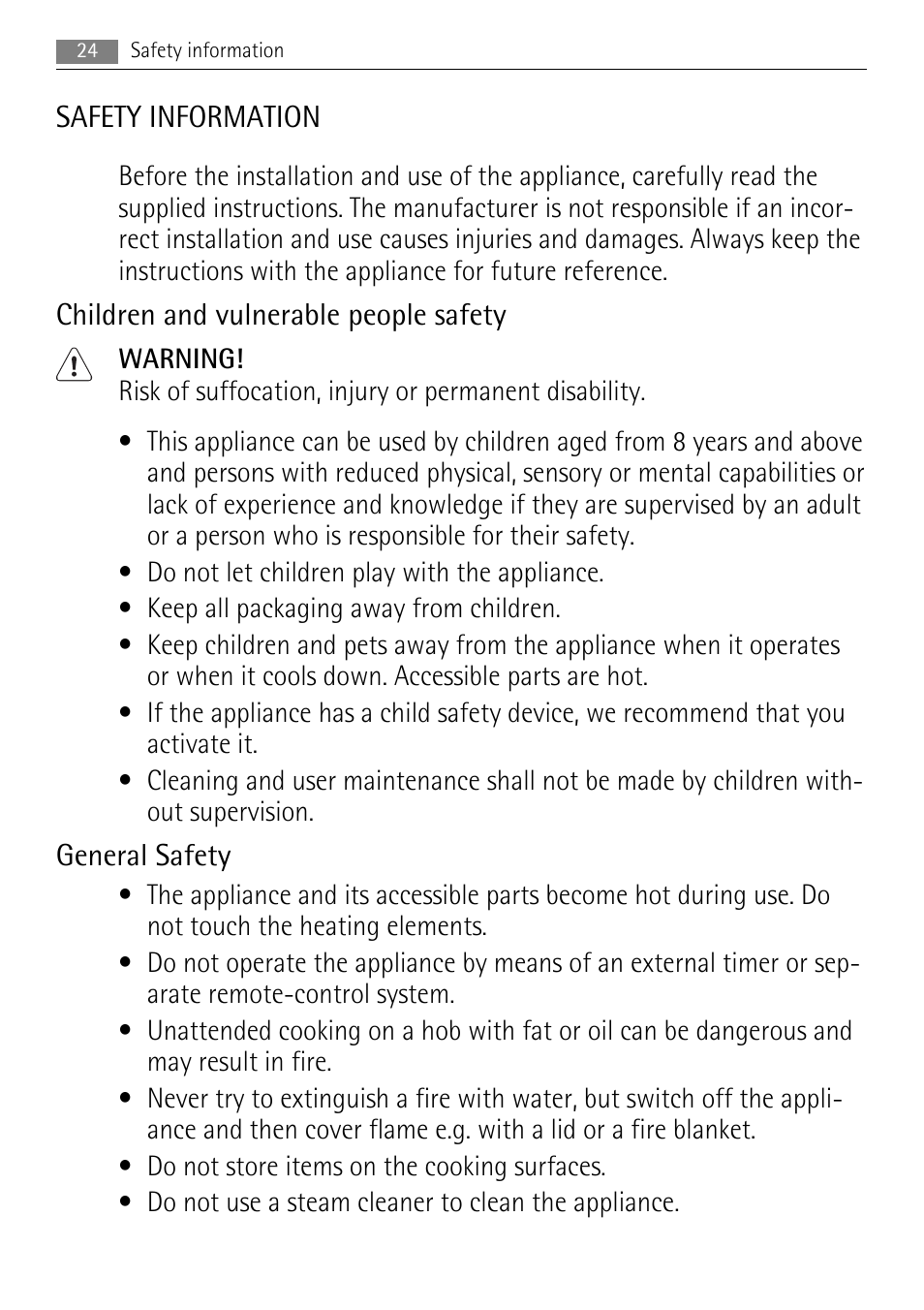 AEG HC652600EB User Manual | Page 24 / 84