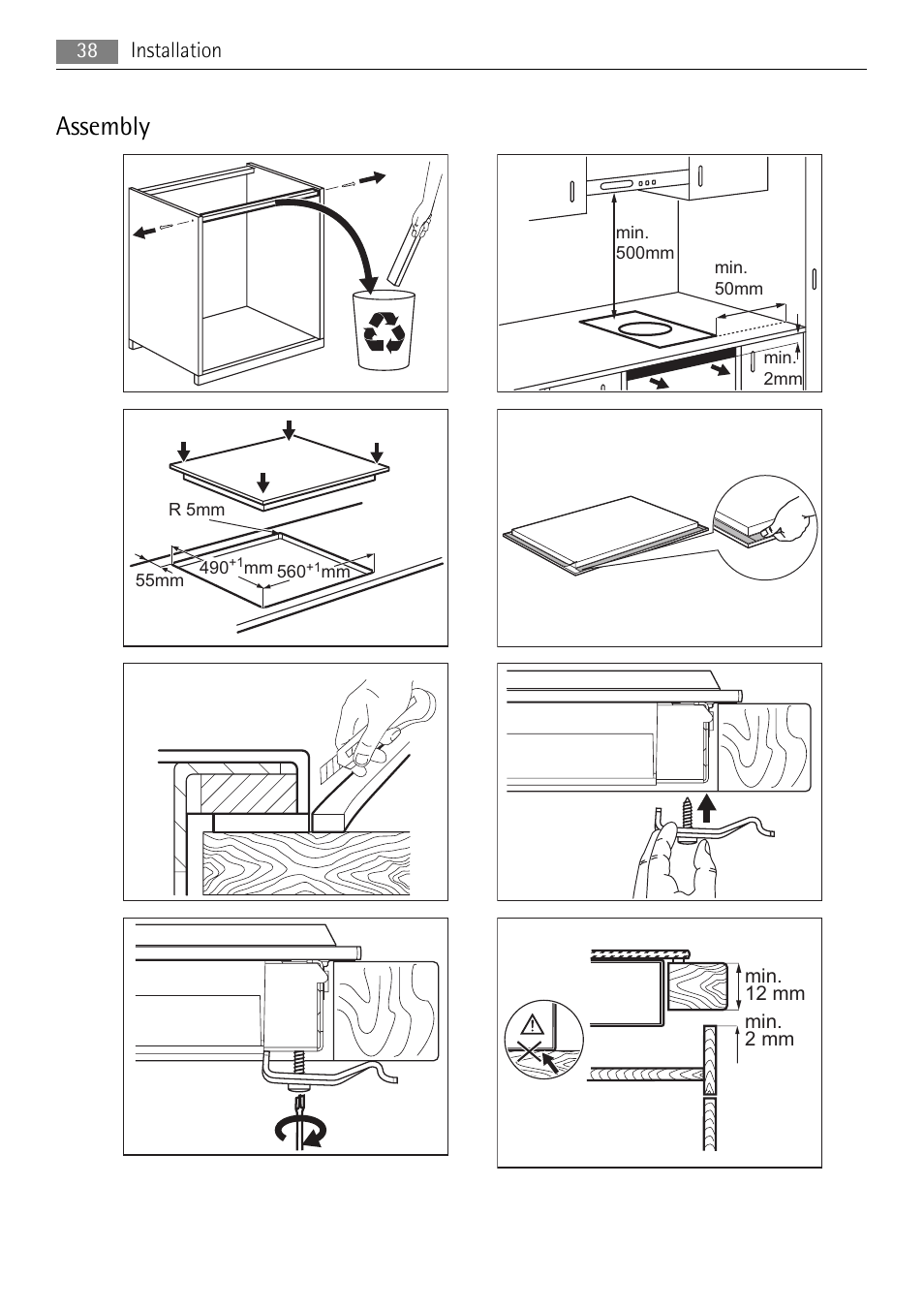 Assembly | AEG HC652600EB User Manual | Page 38 / 84