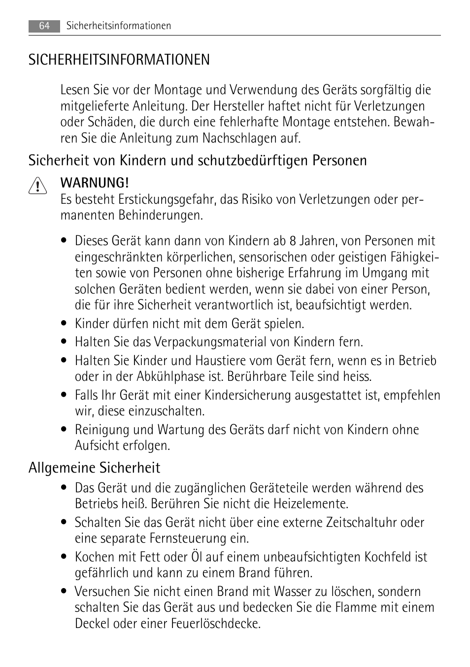 AEG HC652600EB User Manual | Page 64 / 84