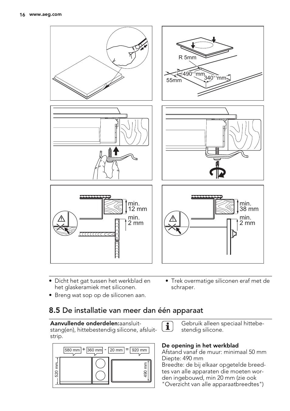 5 de installatie van meer dan één apparaat | AEG HC451220EB User Manual | Page 16 / 72