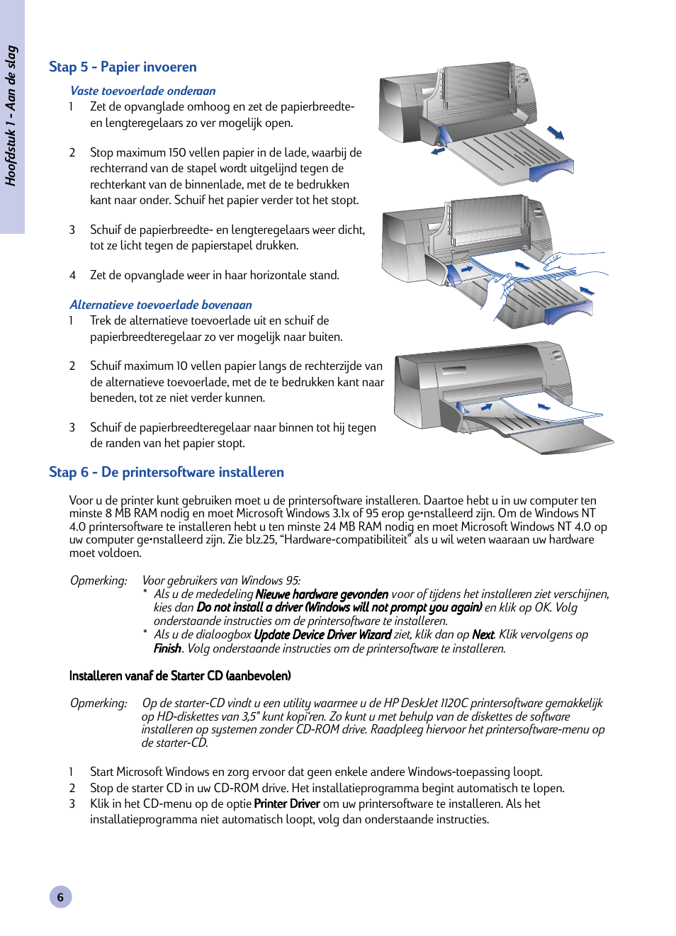 HP Imprimante HP Deskjet 1120cxi User Manual | Page 89 / 112