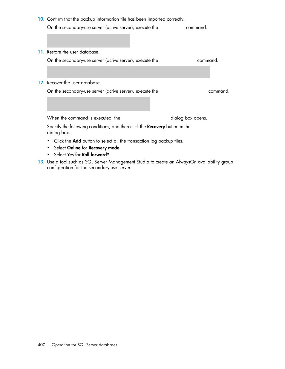 HP Serveur lame HP ProLiant BL465c Gen8 User Manual | Page 400 / 578