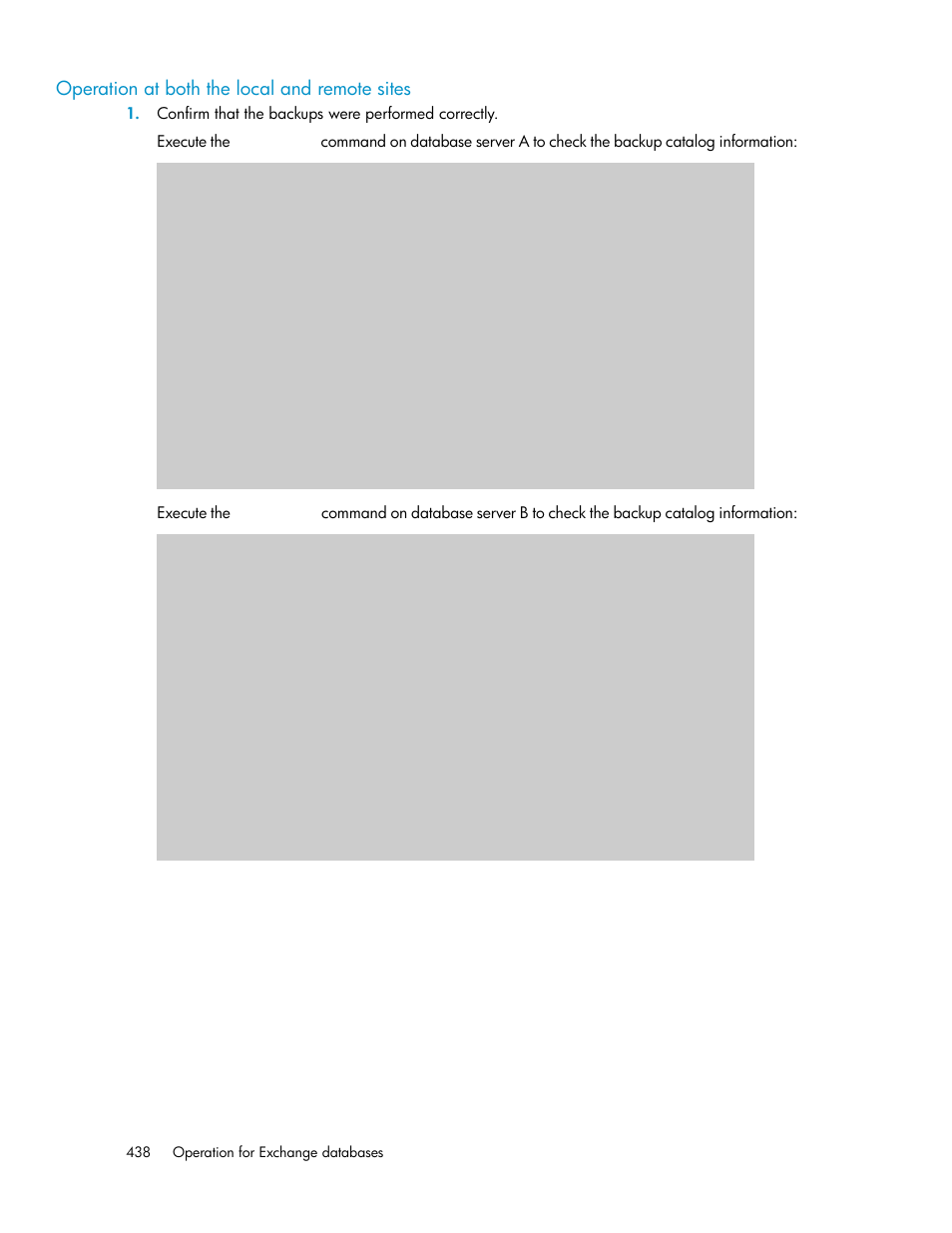 Operation at both the local and remote sites | HP Serveur lame HP ProLiant BL465c Gen8 User Manual | Page 438 / 578
