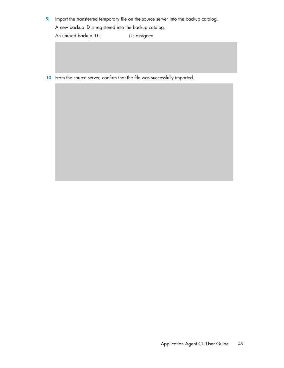 Application agent cli user guide 491 | HP Serveur lame HP ProLiant BL465c Gen8 User Manual | Page 491 / 578