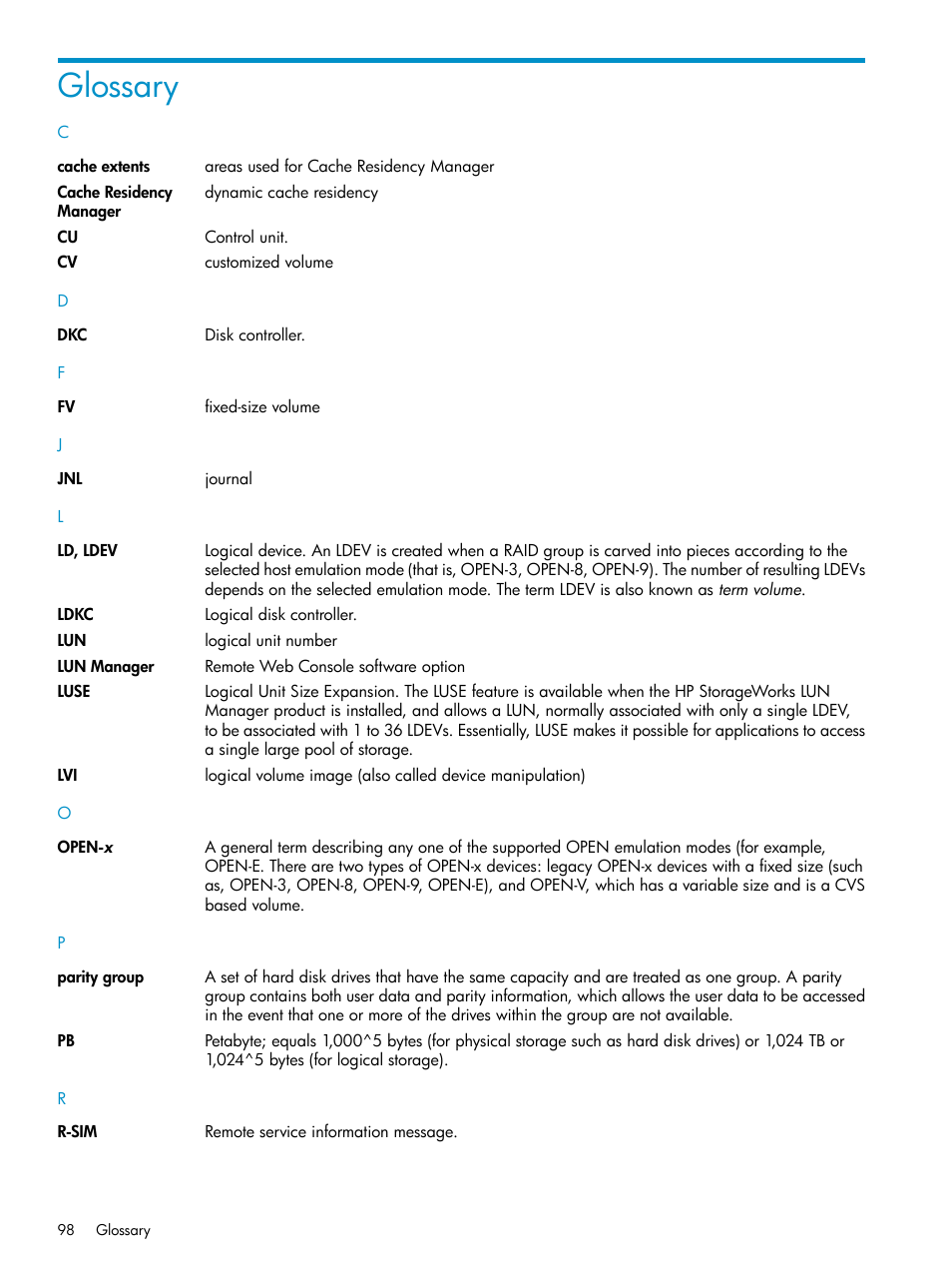 Glossary | HP XP Data Shredder Software User Manual | Page 98 / 101