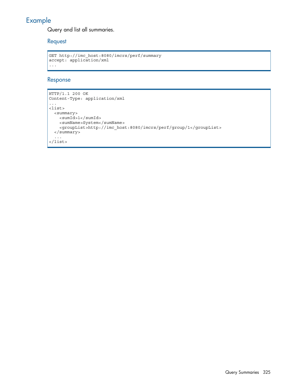 Example | HP Intelligent Management Center Licenses User Manual | Page 325 / 438