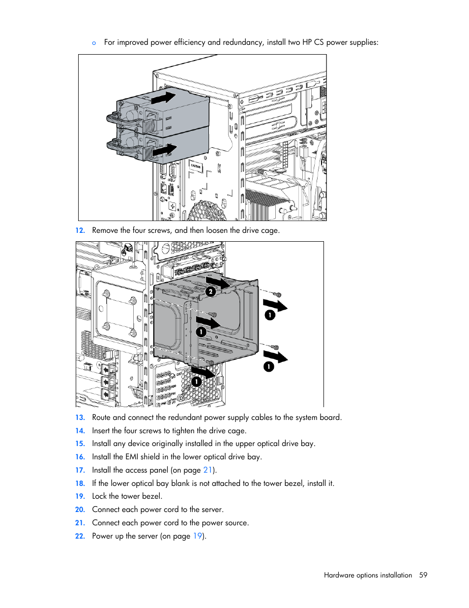 HP ProLiant ML110 G7 Server User Manual | Page 59 / 113