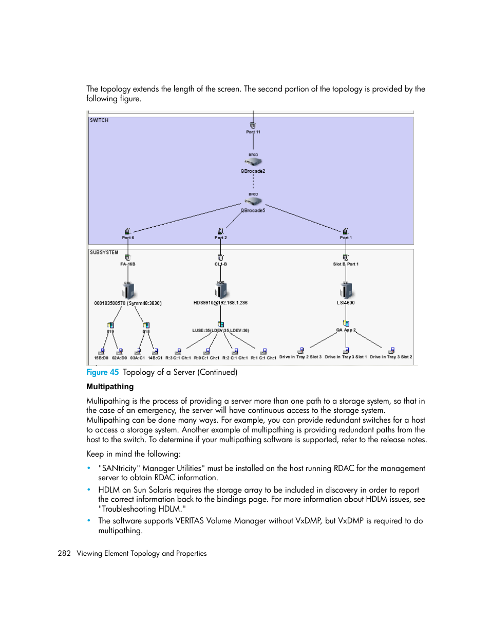 45 topology of a server (continued) | HP Storage Essentials NAS Manager Software User Manual | Page 312 / 702