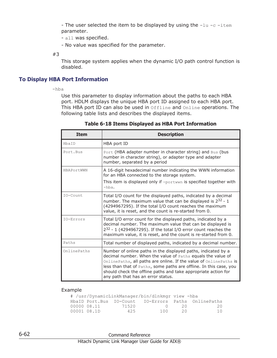 To display hba port information -62, Port ids, see | HP XP Racks User Manual | Page 268 / 460