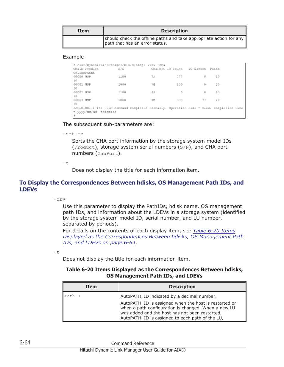 And ldevs -64 | HP XP Racks User Manual | Page 270 / 460