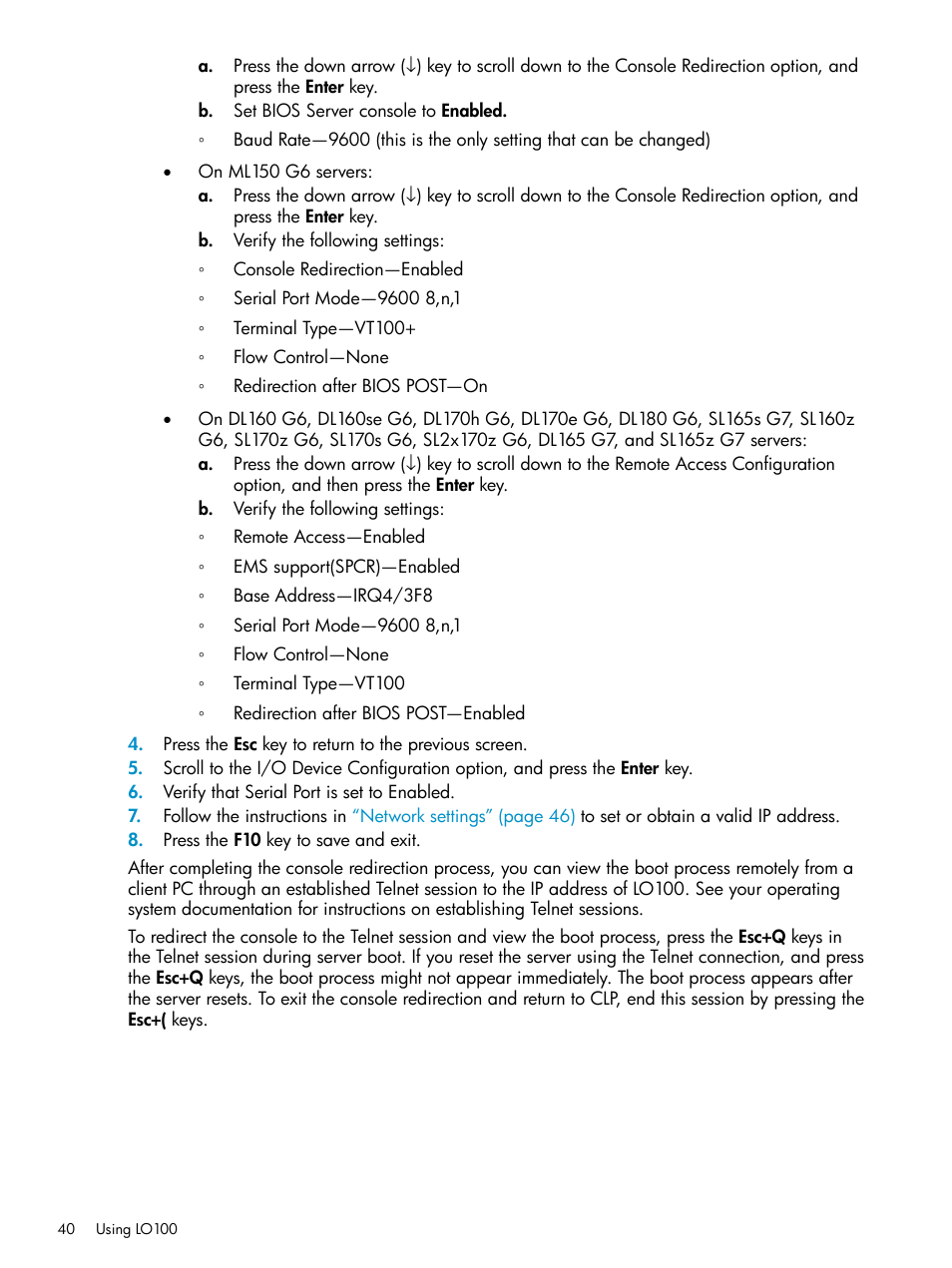 HP ProLiant SL2x170z G6 Server User Manual | Page 40 / 60