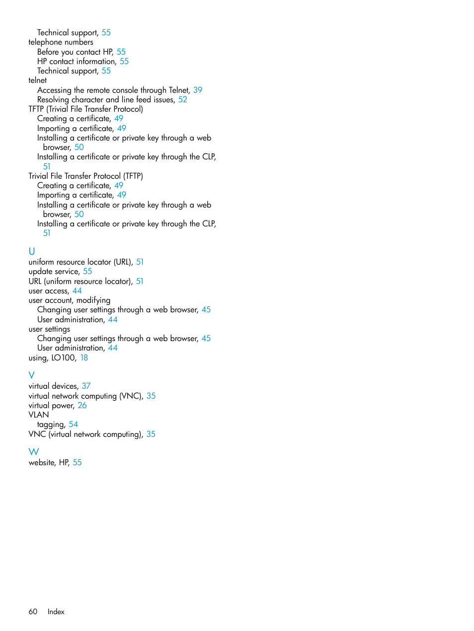 HP ProLiant SL2x170z G6 Server User Manual | Page 60 / 60