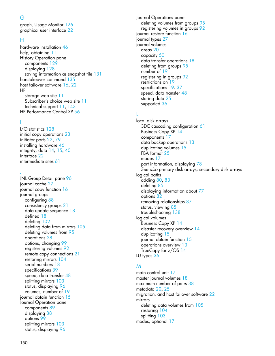 HP StorageWorks XP Remote Web Console Software User Manual | Page 150 / 154