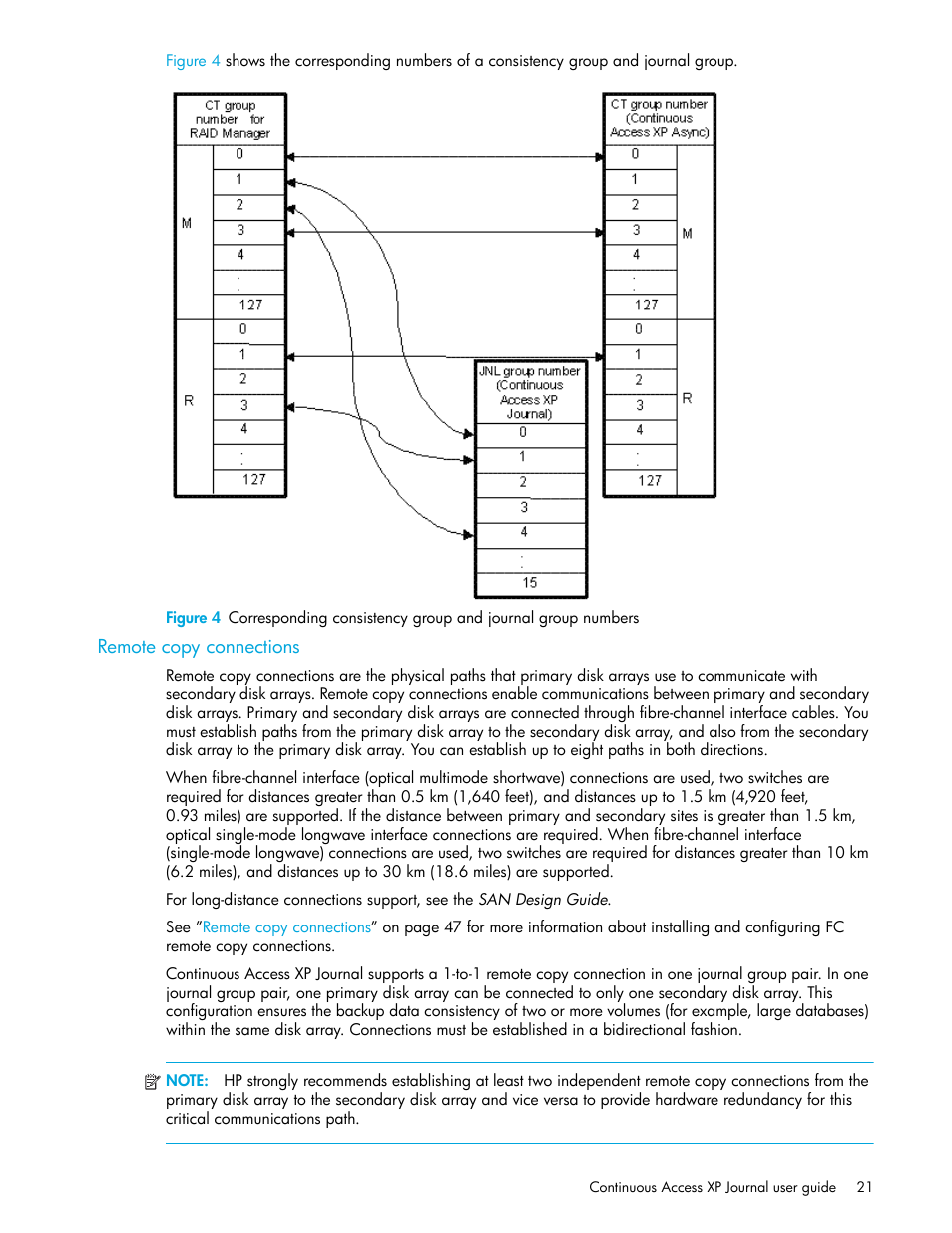 Remote copy connections | HP StorageWorks XP Remote Web Console Software User Manual | Page 21 / 154