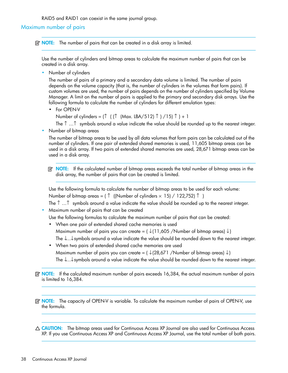Maximum number of pairs | HP StorageWorks XP Remote Web Console Software User Manual | Page 38 / 154