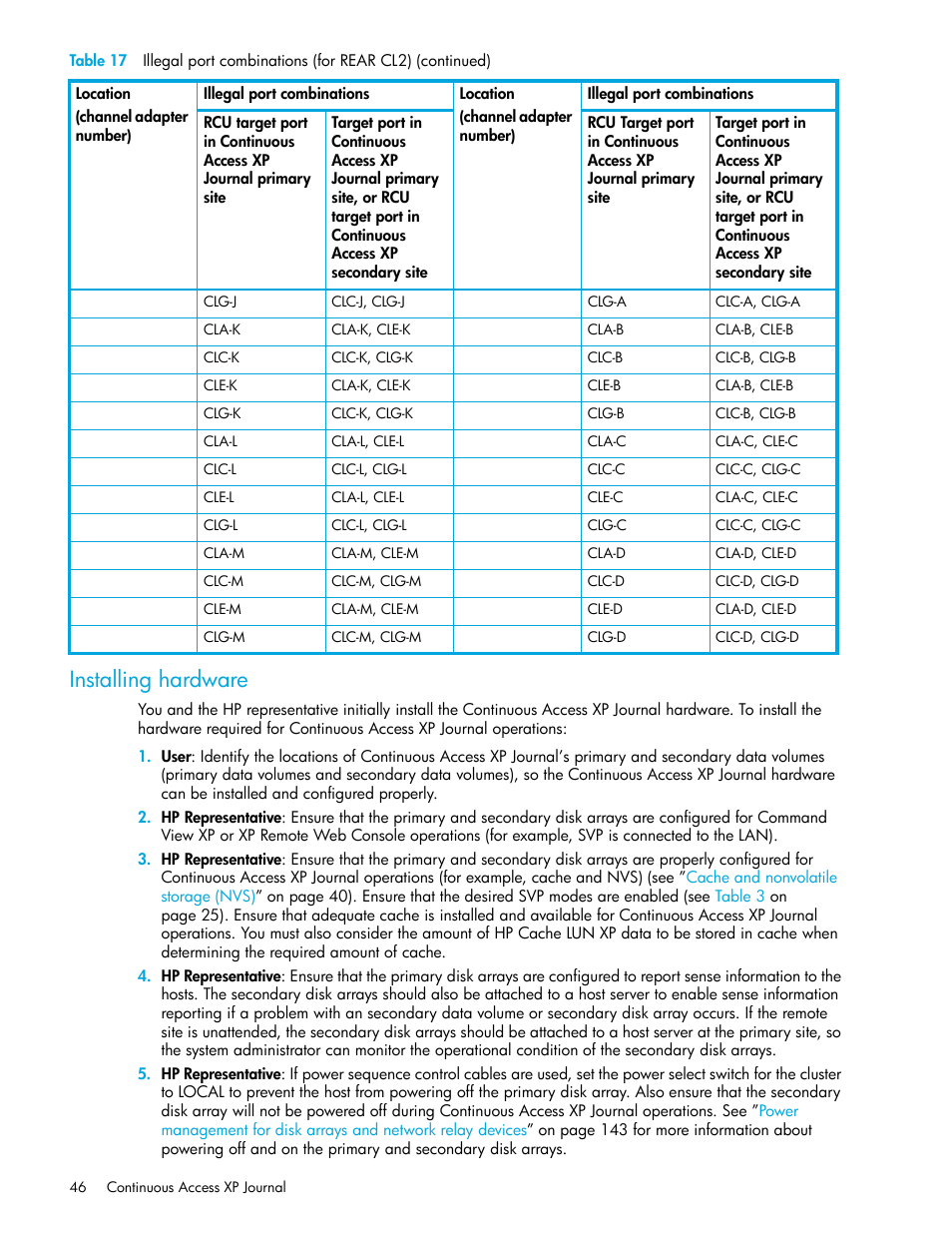 Installing hardware | HP StorageWorks XP Remote Web Console Software User Manual | Page 46 / 154