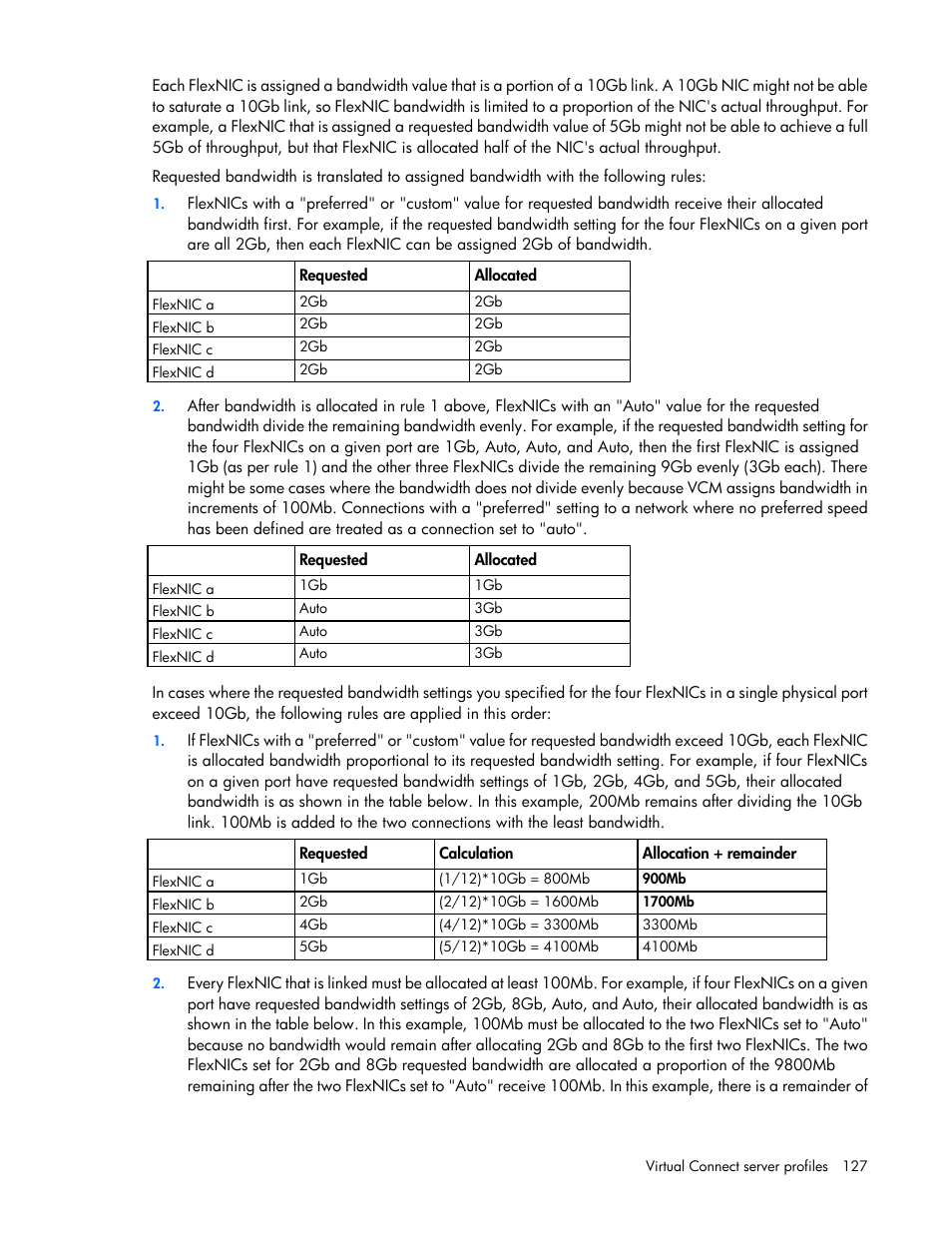 HP Virtual Connect 8Gb 20-port Fibre Channel Module for c-Class BladeSystem User Manual | Page 127 / 223