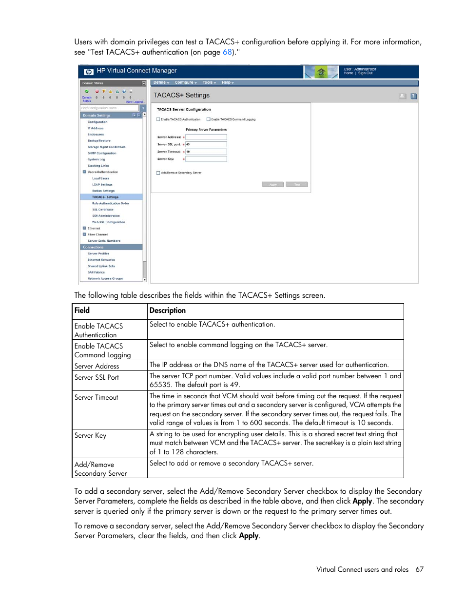 HP Virtual Connect 8Gb 20-port Fibre Channel Module for c-Class BladeSystem User Manual | Page 67 / 223