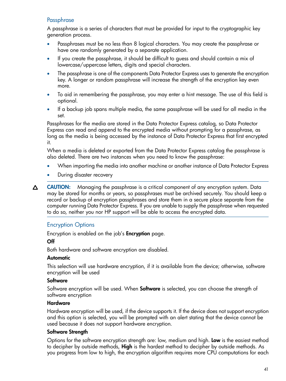 HP Data Protector Express Basic-Software User Manual | Page 41 / 83