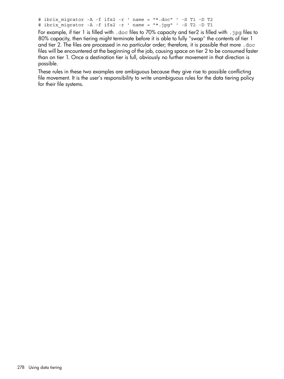 HP StoreAll Storage User Manual | Page 278 / 294
