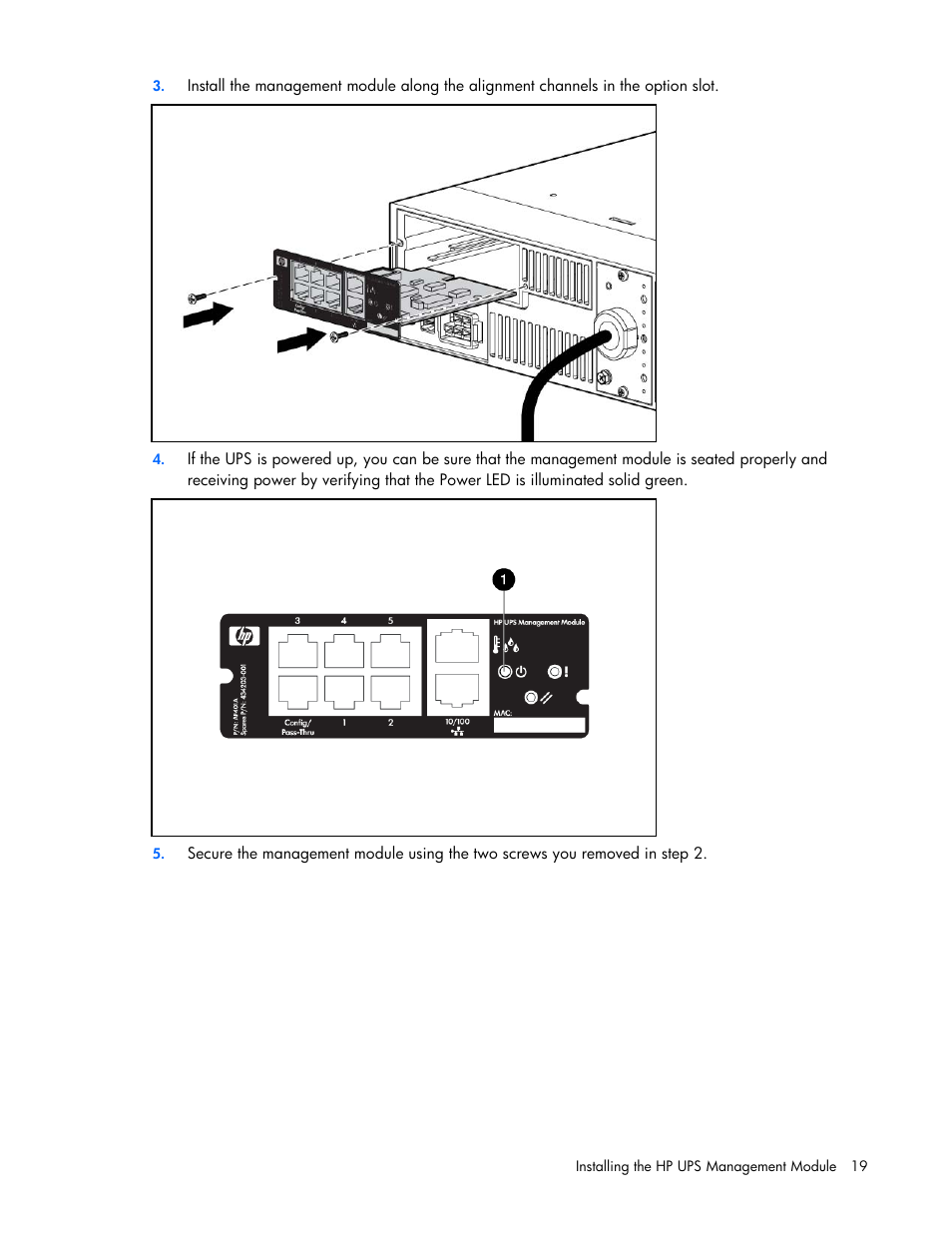 HP UPS Management Modules User Manual | Page 19 / 133