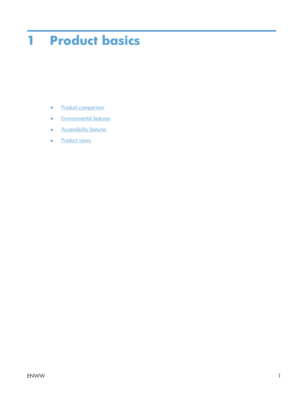 Product basics, 1 product basics | HP LaserJet Enterprise 600 Printer M603 series User Manual | Page 17 / 264