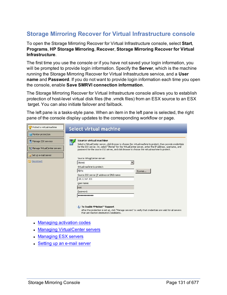 HP Storage Mirroring Software User Manual | Page 132 / 678