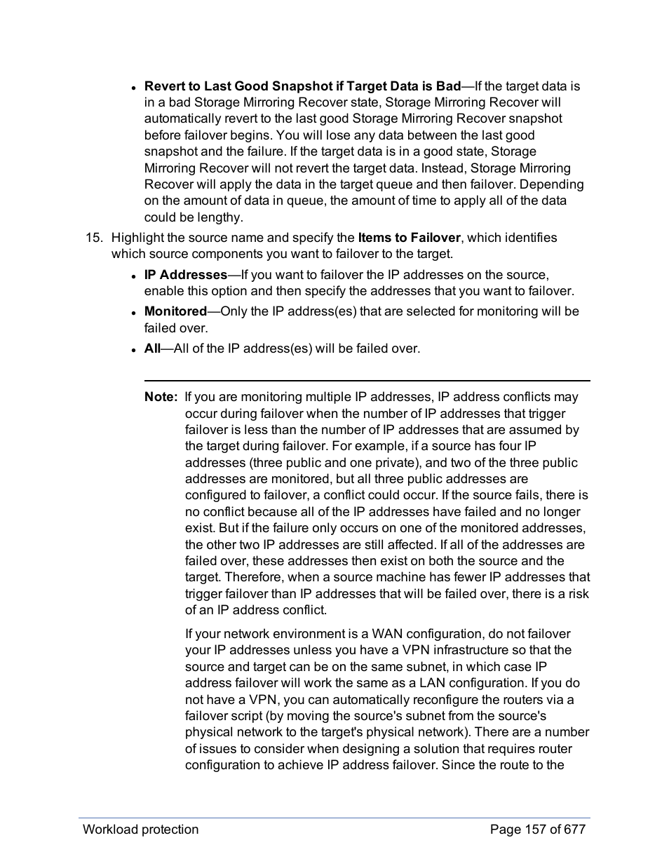 HP Storage Mirroring Software User Manual | Page 158 / 678