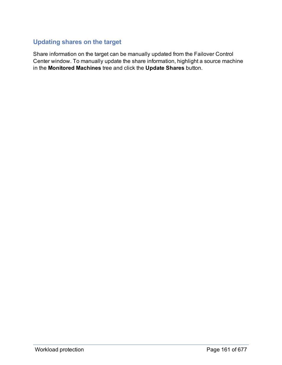 Updating shares on the target | HP Storage Mirroring Software User Manual | Page 162 / 678