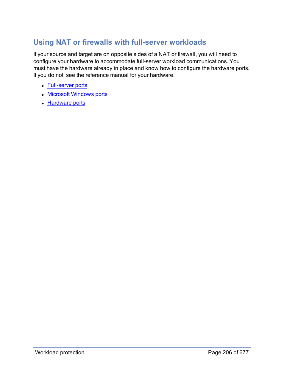 Using nat or firewalls with full-server workloads | HP Storage Mirroring Software User Manual | Page 207 / 678