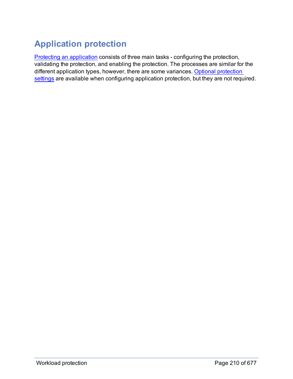 Application protection, Applications | HP Storage Mirroring Software User Manual | Page 211 / 678
