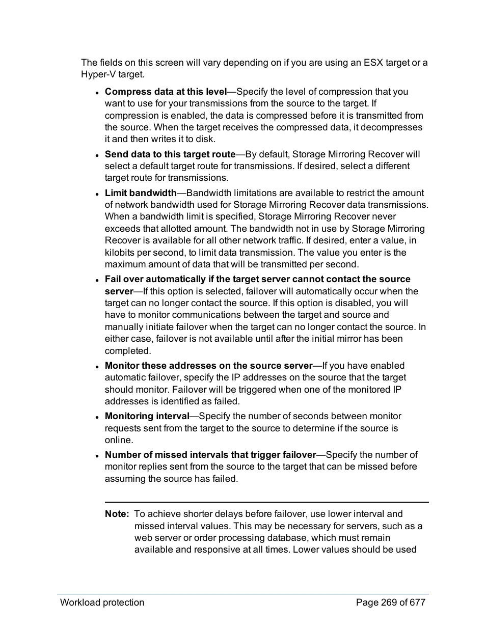 HP Storage Mirroring Software User Manual | Page 270 / 678