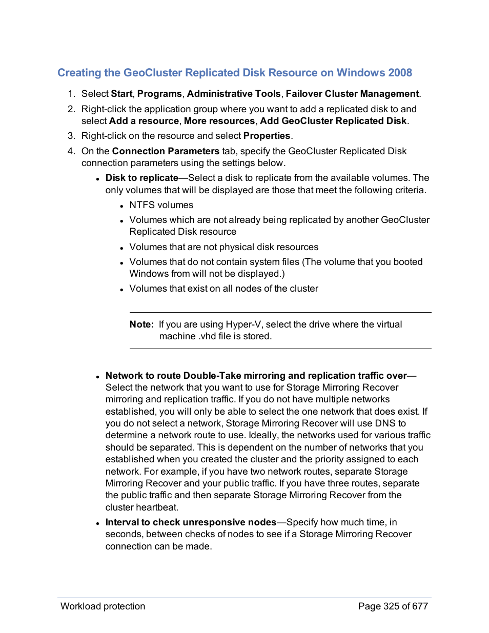HP Storage Mirroring Software User Manual | Page 326 / 678