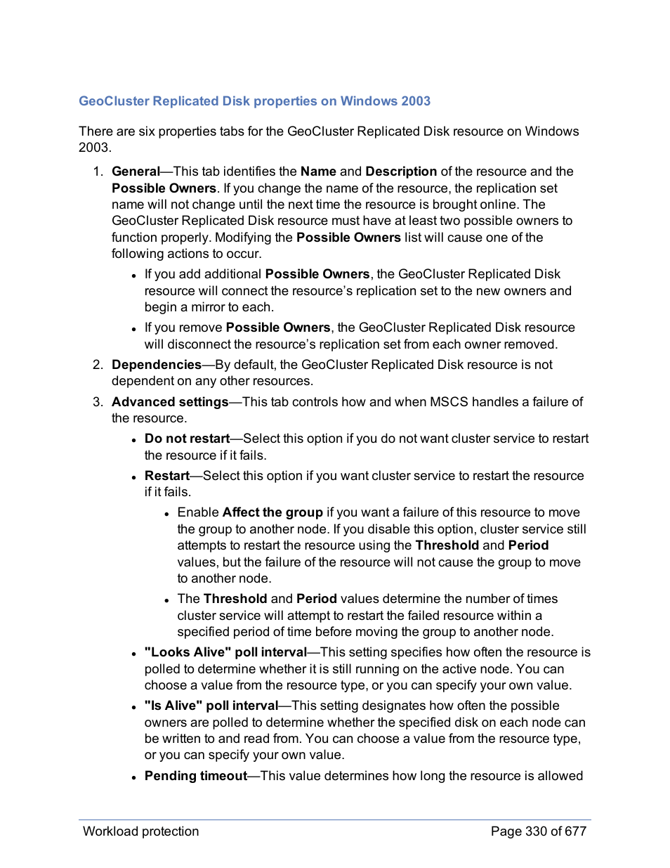 HP Storage Mirroring Software User Manual | Page 331 / 678