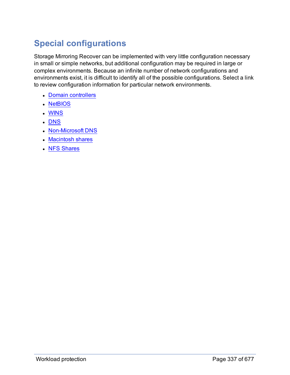 Special configurations | HP Storage Mirroring Software User Manual | Page 338 / 678