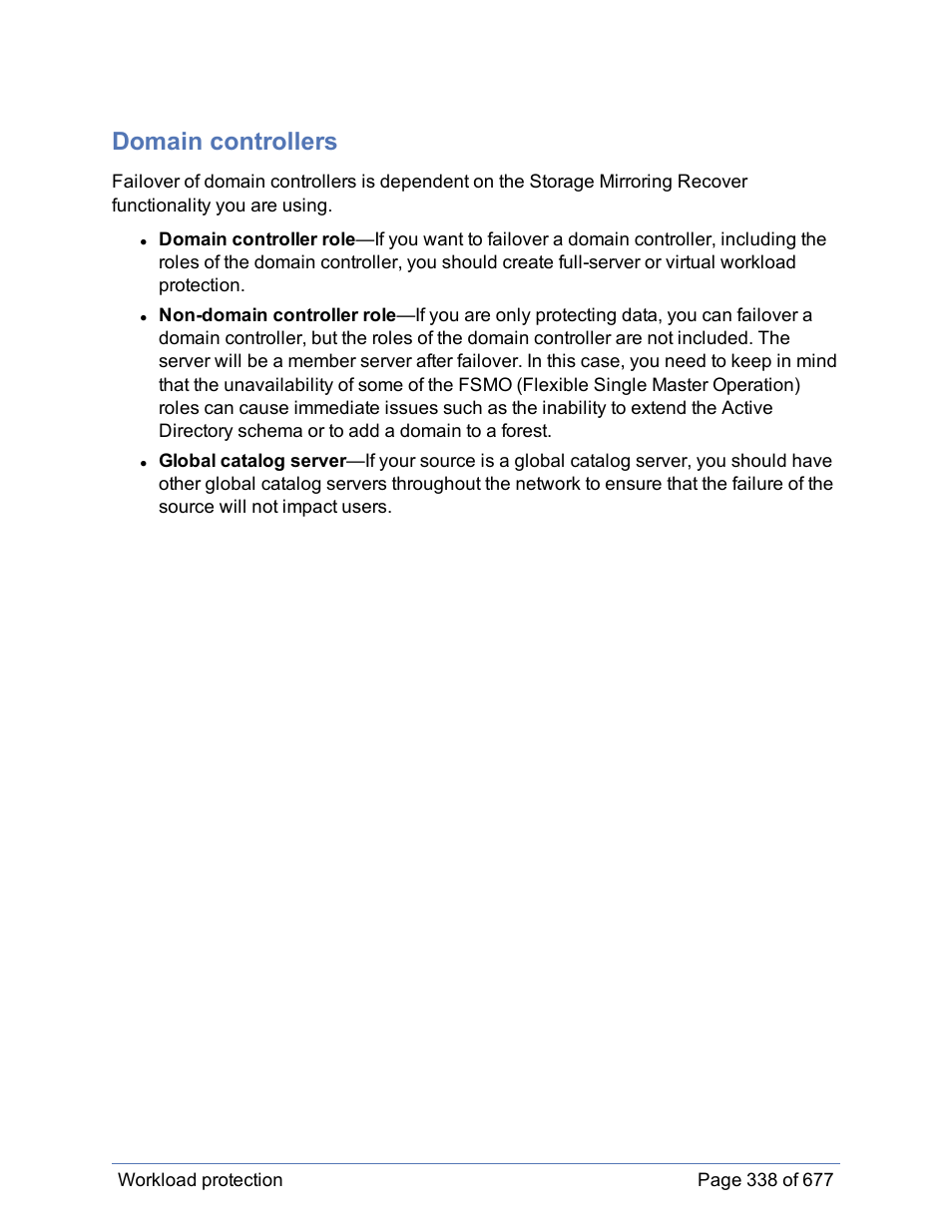 Domain controllers | HP Storage Mirroring Software User Manual | Page 339 / 678