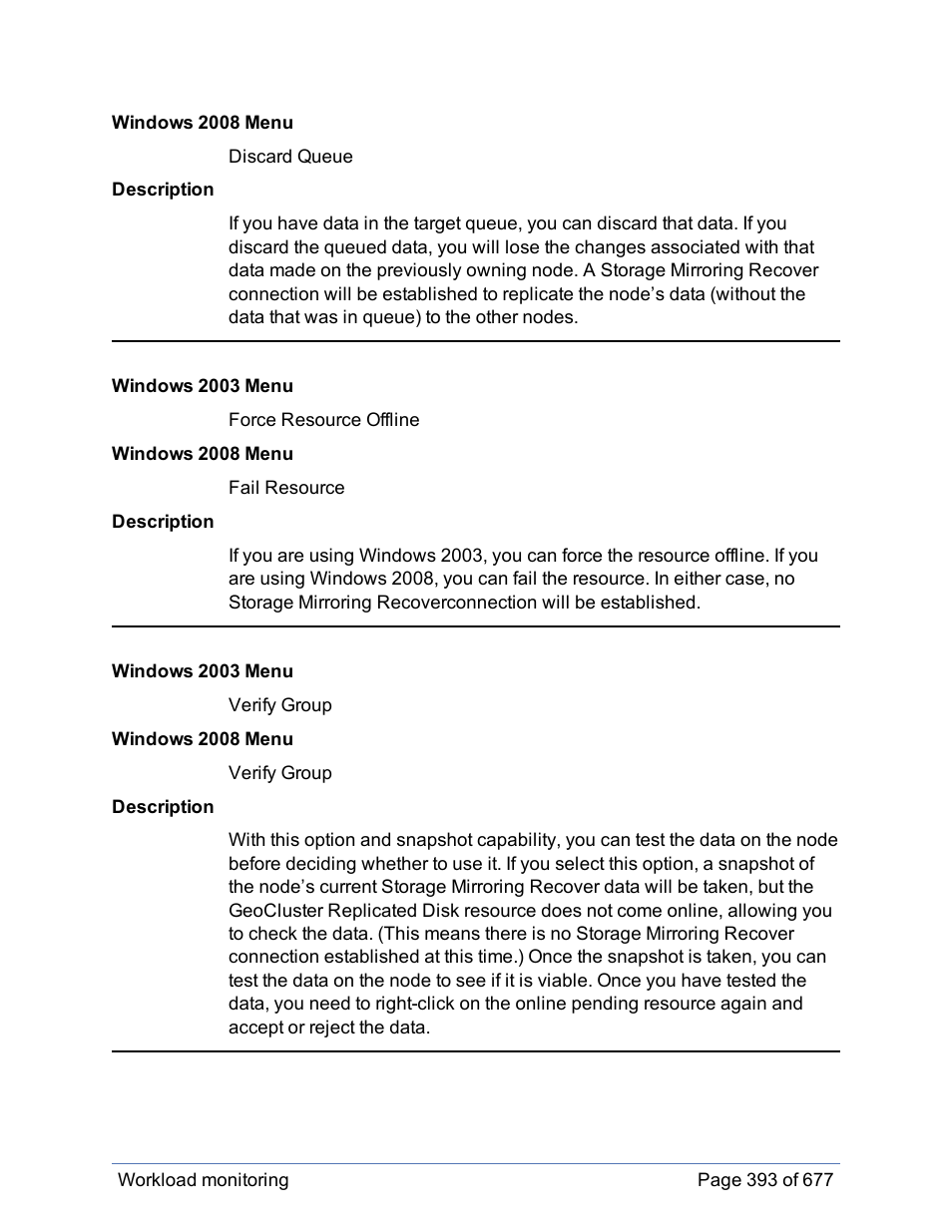 HP Storage Mirroring Software User Manual | Page 394 / 678